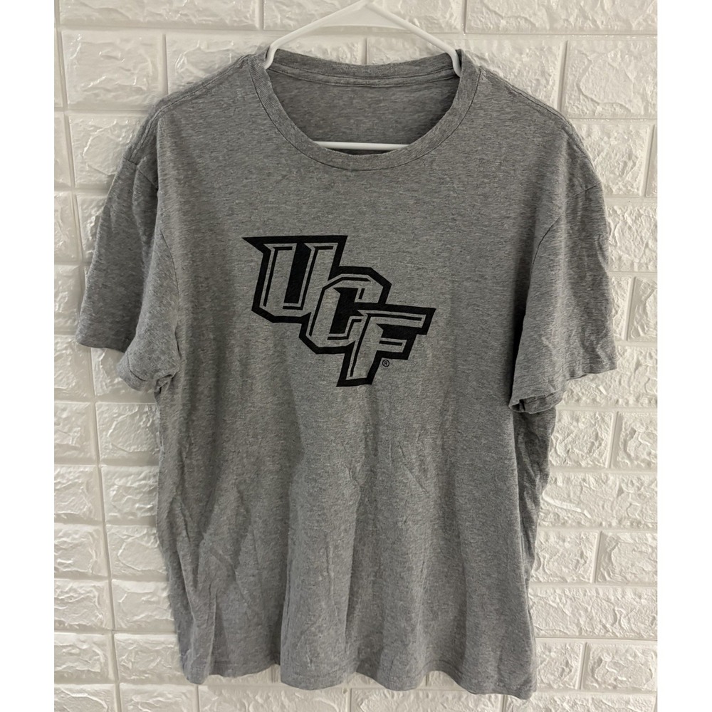 UNIVERSITY OF CENTRAL FLORIDA MENS SHIRT SIZE‎ LARGE MEASUREMENTS UCF GRAY
